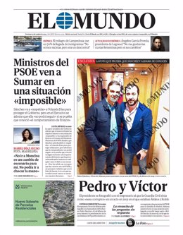 Portada de El Mundo del domingo 27 de octubre de 2024