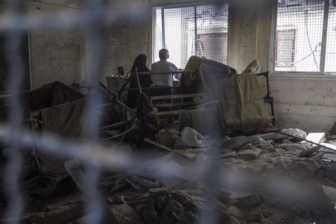 Archivo.- El Ejércto israelí bombardea una escuela en la Franja de Gaza.