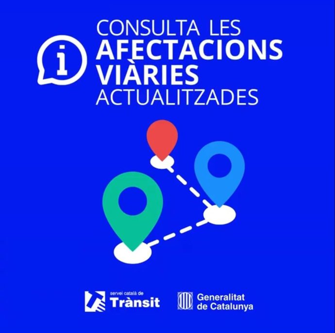 Aviso de afectaciones viarias del SCT