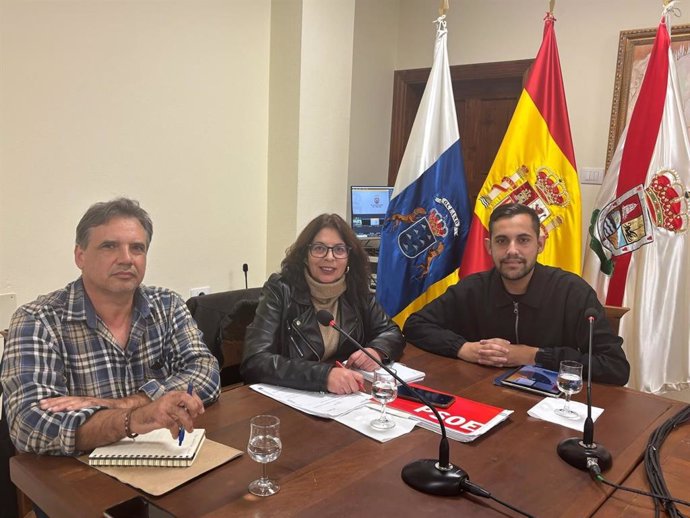 Integrantes del Grupo Socialista del Ayuntamiento de Tijarafe