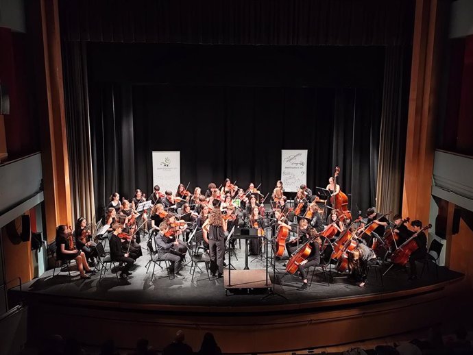 La joven orquesta de cuerda de Jaén In Crescendo.