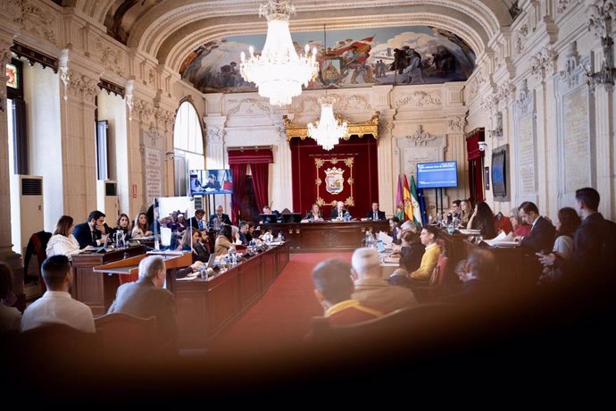 Archivo - Pleno en el Ayuntamiento de Málaga.