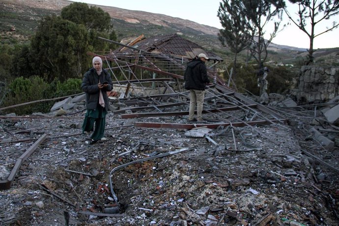 Bombardeo israelí en Líbano (archivo)