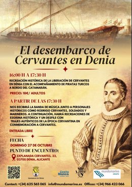 Invitación aniversario del desembarco de Cervantes