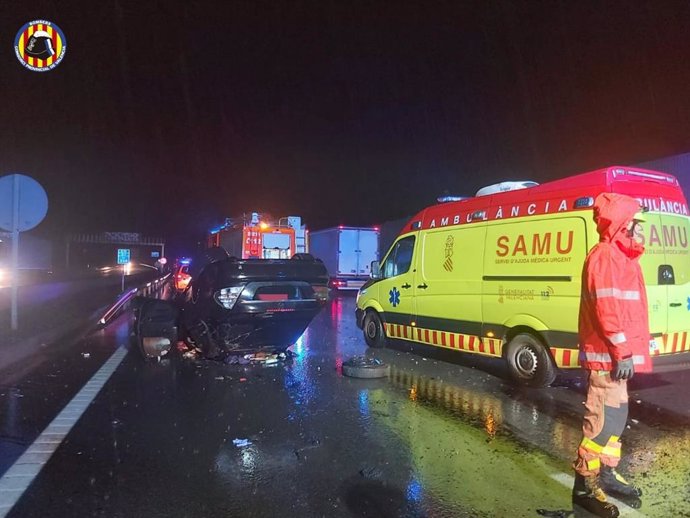 Accidente en la A-7, en Paterna