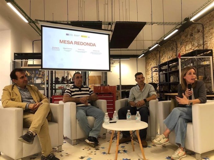 Mesa redonda de la jornada técnica organizada por la Diputación de Badajoz en Olivenza.