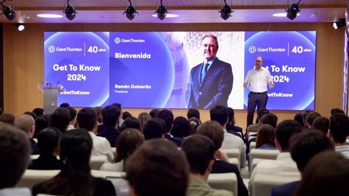 El presidente de Grant Thornton, Ramón Galcerán, en el evento 'Get to know 2024'