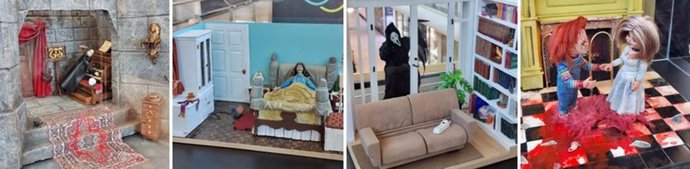 Vallsur celebra Halloween con una exposición de terror en miniatura.