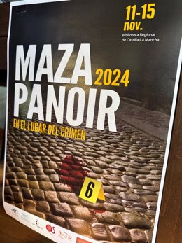 Mazapanoir buscará del 11 al 15 de noviembre en Toledo 'El lugar del crimen' y contará con Lorenzo Silva en la clausura