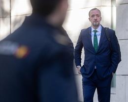 El ex secretario de Estado de Seguridad Francisco Martínez a su llegada para declarar en la Audiencia Nacional, a 28 de octubre de 2024, en Madrid (España).