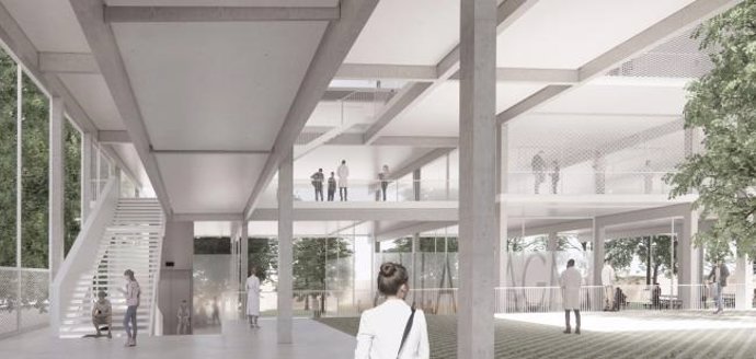 La propuesta del estudio de arquitectura morales de Giles Arquitectos se alzó con el primer premio del concurso de ideas convocado por la Universidad de Sevilla.