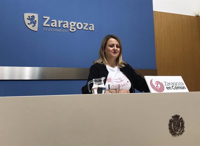 La portavoz del grupo municipal de ZeC en el Ayuntamiento de Zaragoza, Elena Tomás