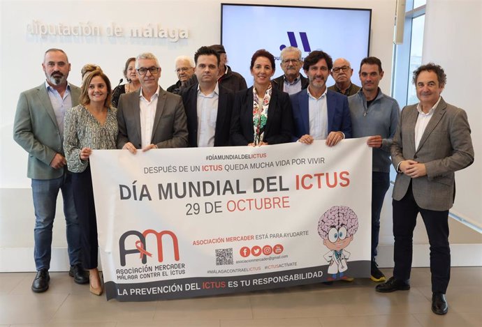 Acto en Diputación de Málaga con motivo del Día del Ictus para incidir en la prevención y sensibilización.