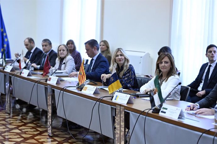 La consejera de Presidencia del Gobierno de Canarias, Nieves Lady Barreto, asiste a la reunión preparatoria de la Conferencia de Presidentes Autonómicos que se ha celebrado hoy en Madrid, en la sede del Ministerio de Política Territorial