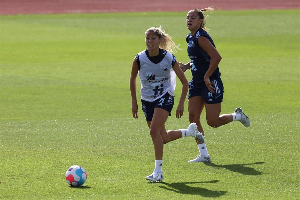 Archivo - Laia Aleixandri en un entrenamiento con la selección española.