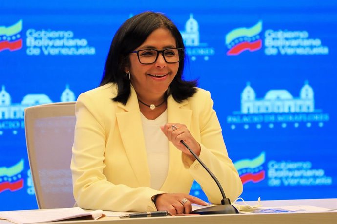 Archivo - La vicepresidenta de Venezuela, Delcy Rodríguez.