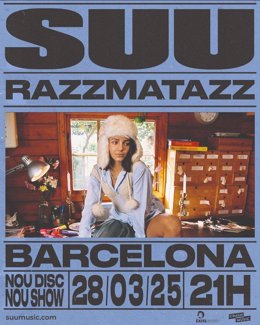 El cartell del concert de Suu a Barcelona