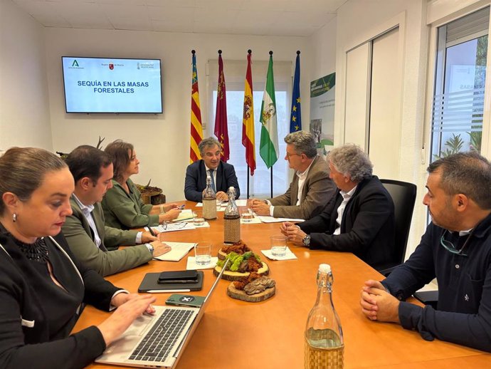 Imagen de la reunión interregional celebrada en el Centro de Coordinación Forestal de la Región de Murcia