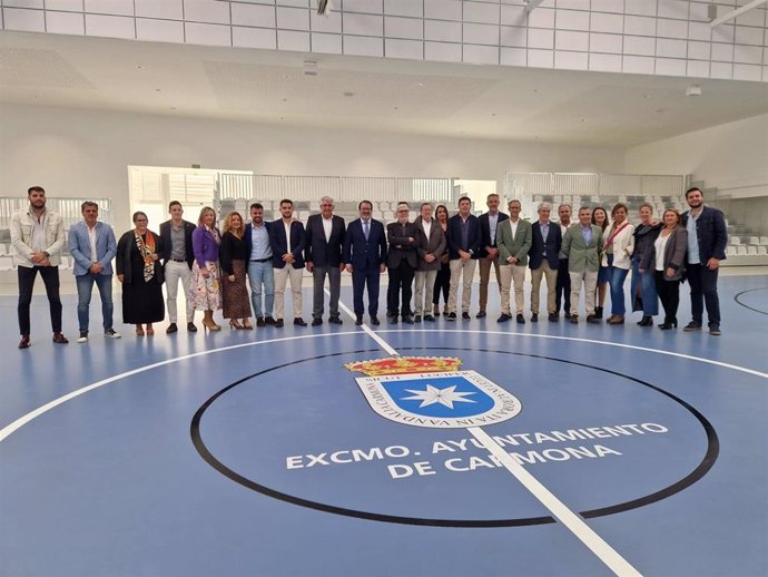 Acto de inauguración del nuevo recinto cultura y deportivo de Carmona