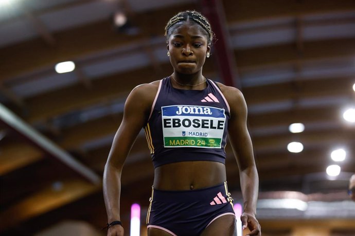 Archivo - La atleta española Tessy Ebosele durante una competición