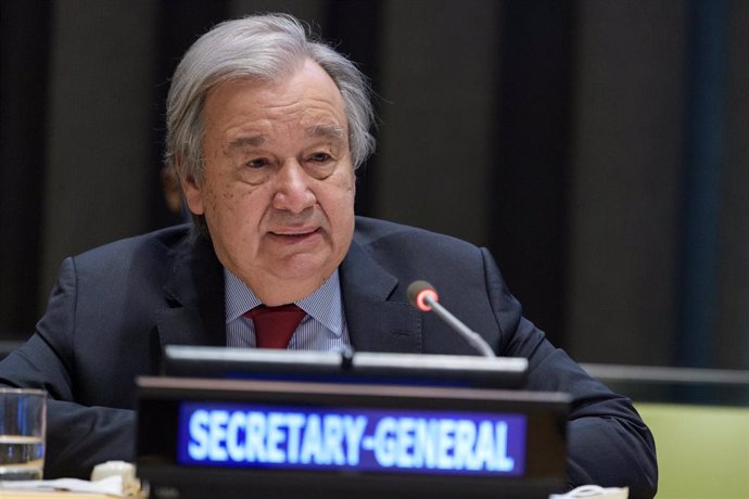 Archivo - El secretario general de la ONU, António Guterres