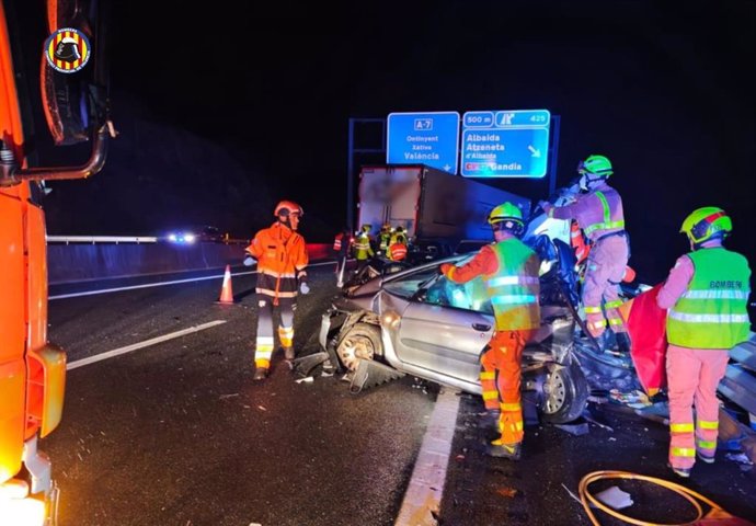 Accidente en la A-7