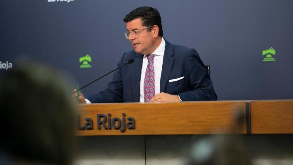 Archivo - El portavoz del Gobierno riojano, Alfonso Domínguez