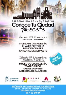 Cartel de las actividades por el Día de Albacete.