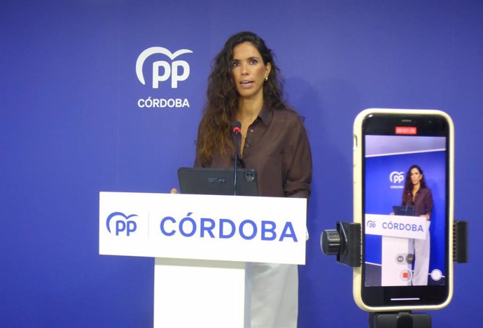 Archivo - La senadora del PP por Córdoba Lorena Guerra.