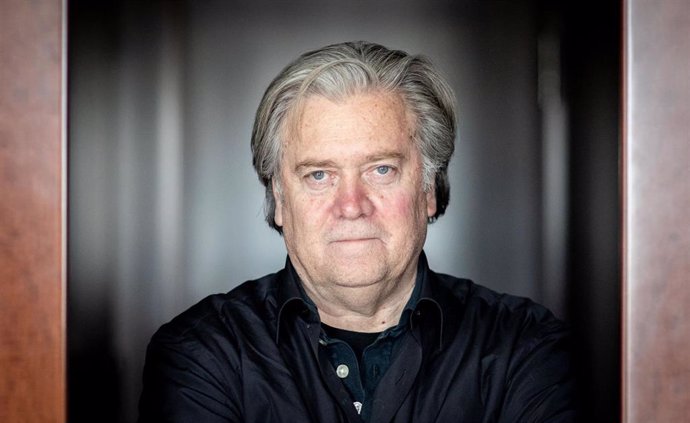 Archivo - Steve Bannon, estratega político en 2016 del magnate Donald Trump