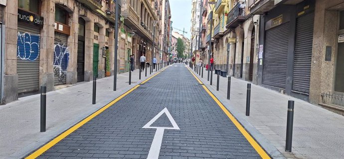 Renovada calle San Francisco, en Bilbao