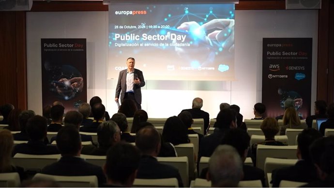 Evento 'Public Sector Day, digitalización al servicio de la ciudadanía', patrocinado por AWS, Genesys y NTT DATA, celebrado en Madrid