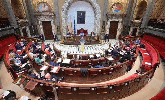 Imagen del pleno ordinario de octubre celebrado en el Ayuntamiento de València.