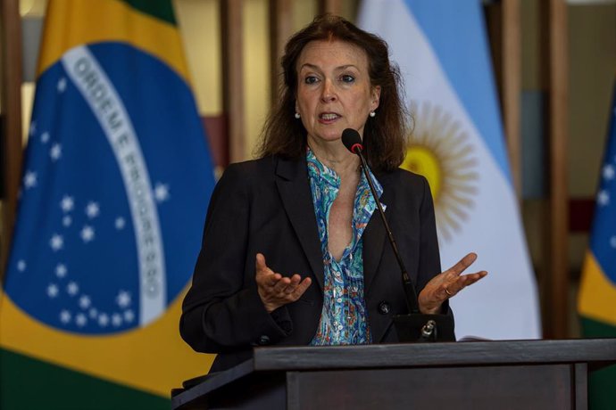 Archivo - La canciller argentina, Diana Mondino