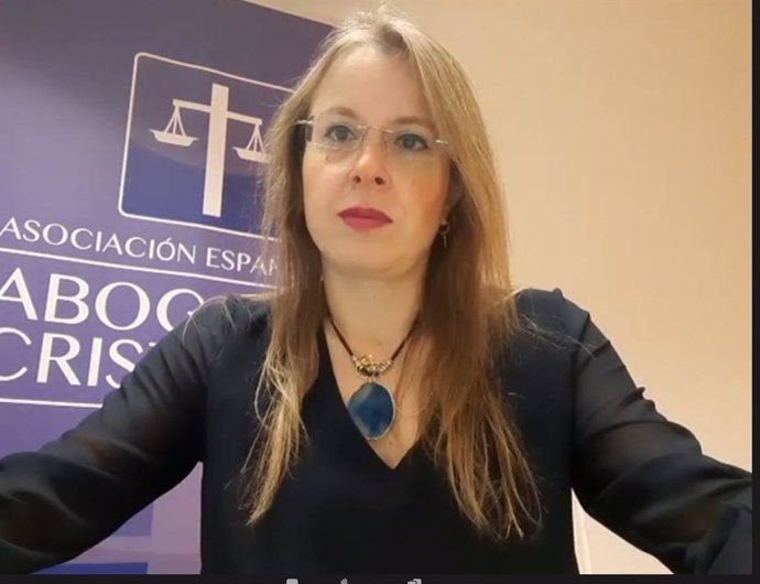 Archivo - La presidenta de Abogados Cristianos, Polonia Castellanos.