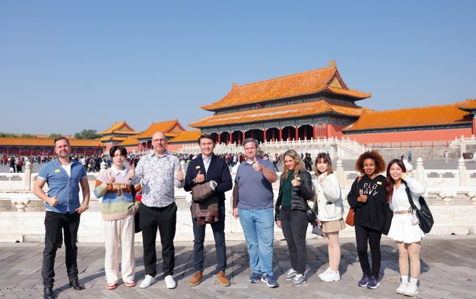 Silk Road Influencers Visit the Forbidden City, Photo by Zhang Guowei