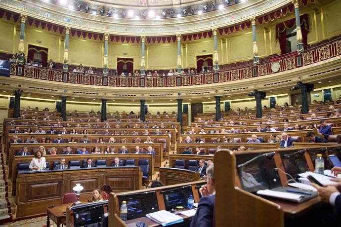 Archivo - Vista general de una sesión de sesión de control al Gobierno, en el Congreso de los Diputados, a 18 de septiembre de 2024, en Madrid (España).