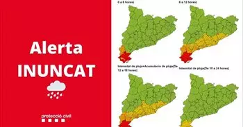 Protecció Civil activa en alerta el plan Inuncat por la previsión de lluvias intensas en Catalunya