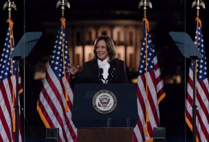 La vicepresidenta y candidata presidencial demócrata a la Casa Blanca, Kamala Harris