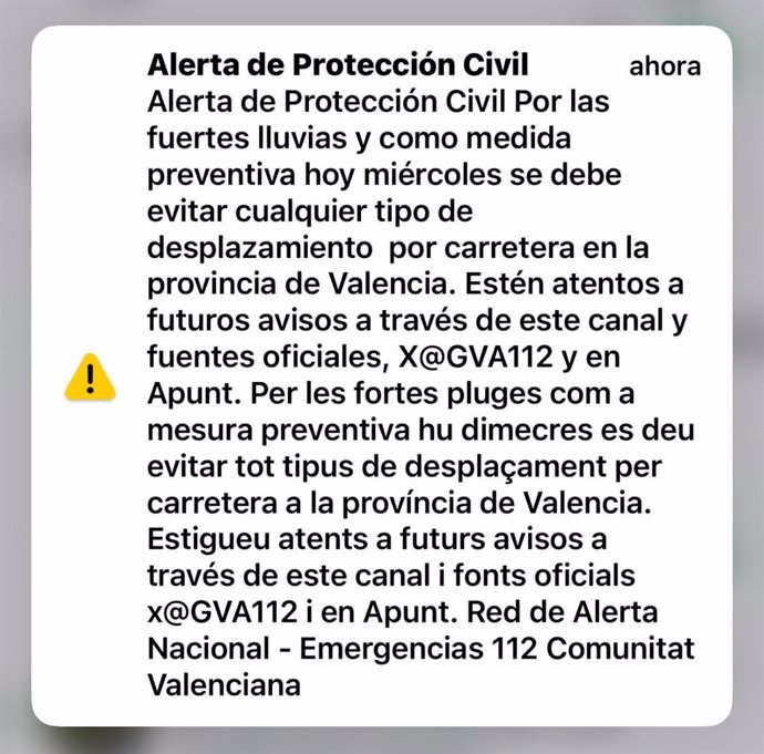 Imagen de Es-Alert a la población