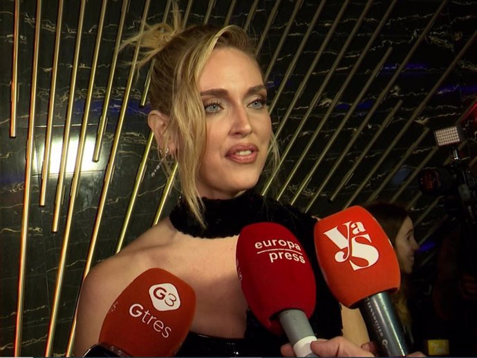 Chiara Ferragni en los premios 'Vanitatis' este martes en Madrid