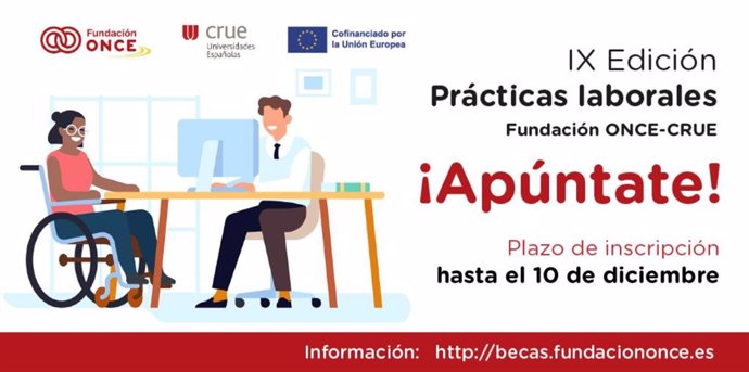 La Universidad de Oviedo ofrece ocho becas de prácticas laborales para personas con discapacidad.