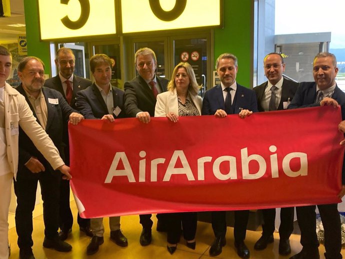 Presentació dels vols d'Air Arabia a Girona