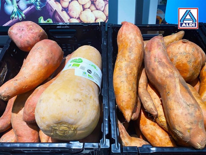 Calabaza y boniato en Aldi