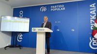PP vasco ve "deflación" en Salud y Seguridad en el Presupuesto y cree que Pradales dedica más esfuerzo a nuevo estatus