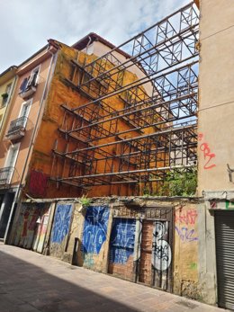 Solar de NUeva Dentro en el que el Ayuntamiento de Vitoria-Gasteiz construirá viviendas de alquiler social para jóvenes