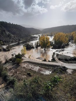 Daños causado por el temporal en Garaballa.