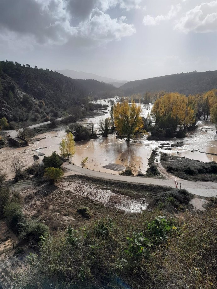 Daños causado por el temporal en Garaballa.