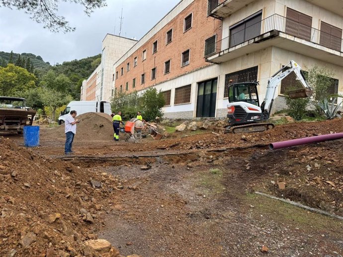 La obra para la reparación de la instalación eléctrica del Colegio de Educación Infantil y Primaria (CEIP) La Aduana, en una imagen de archivo.