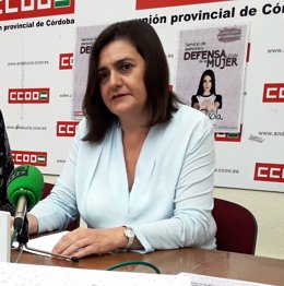 Archivo - La secretaria general de CCOO Córdoba, Marina Borrego, en una imagen de archivo